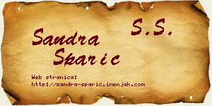 Sandra Sparić vizit kartica